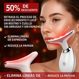 MASAJEADOR FACIAL 7 LUCES LED RECARGABLE