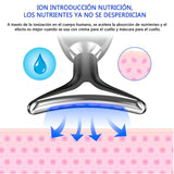 MASAJEADOR FACIAL 7 LUCES LEDS RECARGABLE